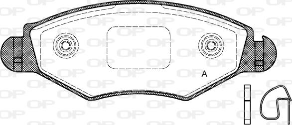 Open Parts BPA0643.20 - Тормозные колодки, дисковые, комплект autodif.ru
