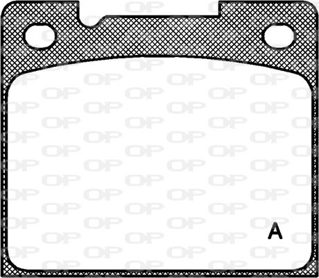 Open Parts BPA0039.30 - Тормозные колодки, дисковые, комплект autodif.ru
