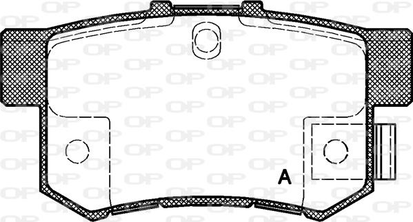 Open Parts BPA0325.22 - Тормозные колодки, дисковые, комплект autodif.ru