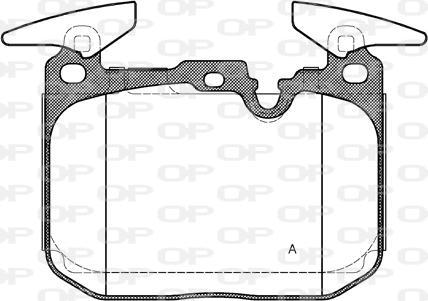 Open Parts BPA1491.00 - Тормозные колодки, дисковые, комплект autodif.ru