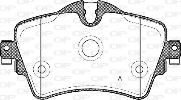 Open Parts BPA1599.08 - Тормозные колодки, дисковые, комплект autodif.ru
