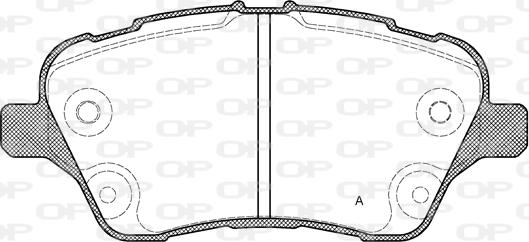 Open Parts BPA1514.00 - Тормозные колодки, дисковые, комплект autodif.ru