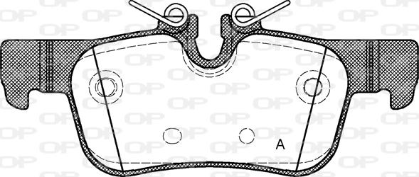 Open Parts BPA1573.00 - Тормозные колодки, дисковые, комплект autodif.ru