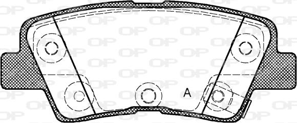 Open Parts BPA1362.42 - Тормозные колодки, дисковые, комплект autodif.ru