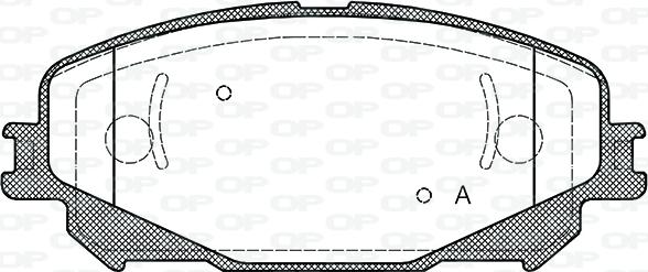 Open Parts BPA1318.30 - Тормозные колодки, дисковые, комплект autodif.ru