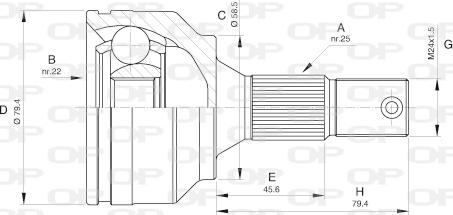 Open Parts CVJ5530.10 - Шарнирный комплект, ШРУС, приводной вал autodif.ru