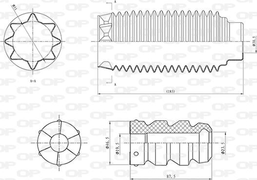 Open Parts DCK5060.04 - Пылезащитный комплект, амортизатор autodif.ru