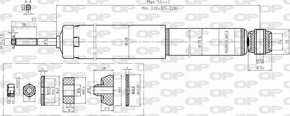 Open Parts SAB8390.32 - Амортизатор autodif.ru