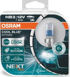 Osram 9005CBN-HCB - Комплект ламп HB3 12V 60W P20d COOL BLUE INTENSE (next generation) 5000К autodif.ru