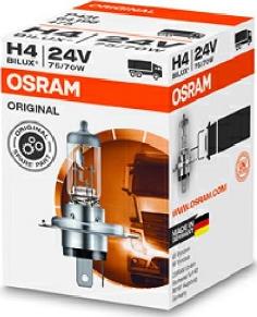 Osram 64196 - Лампа H4 24V 75/70W P43t ORIGINAL LINE (Складная картонная коробка) autodif.ru