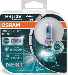 Osram 64193CBN-HCB - Лампа автомобильная H4 12V- 60/55W (P43t) Cool Blue Intense (2шт) DuoBox (Osram) autodif.ru