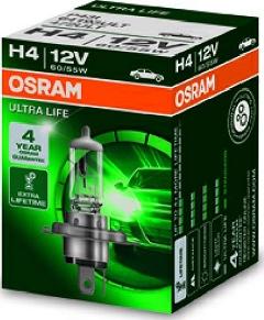Osram 64193ULT - Лампа галогеновая головного света H4 P43t Ultra Life 12V 60/55W Картон 1шт autodif.ru