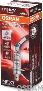 Osram 64150NL - Лампа 12 В H1 55 Вт дальнего света +150% Night Breaker Laser Osram autodif.ru