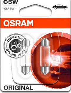 Osram 6418-02B - Лампа накаливания, фонарь освещения номерного знака autodif.ru