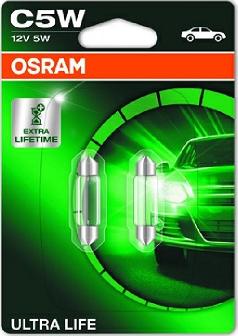 Osram 6418ULT-02B - Лампа накаливания, фонарь освещения номерного знака autodif.ru