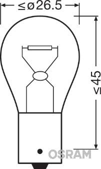 Osram 7507ULT - Лампа PY21W 12V BA15S Ultra Life autodif.ru