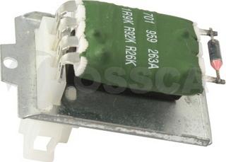 OSSCA 00325 - Автозапчасть/Резистор для мотора вентилятора Seat, VW 1.0-2.8 ~04 autodif.ru