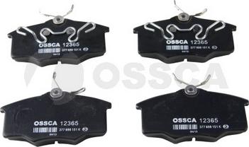 OSSCA 12365 - Тормозные колодки, дисковые, комплект autodif.ru