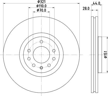 Pagid 54498 - Тормозной диск autodif.ru