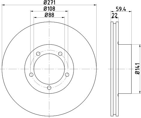 Pagid 52420 - Тормозной диск autodif.ru