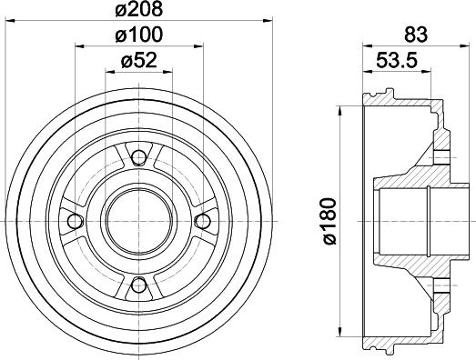 Pagid 62807 - Тормозной барабан autodif.ru