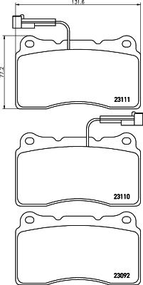 Pagid T5113 - Тормозные колодки, дисковые, комплект autodif.ru