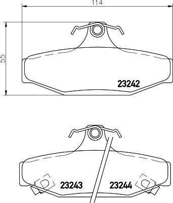 Pagid T1262 - Тормозные колодки, дисковые, комплект autodif.ru