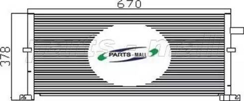 Parts-Mall PXNC2-015 - Конденсатор кондиционера autodif.ru
