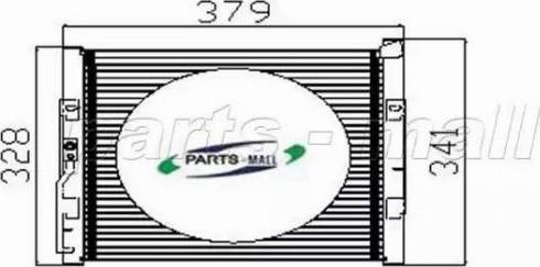 Parts-Mall PXNC2-011 - Конденсатор кондиционера autodif.ru
