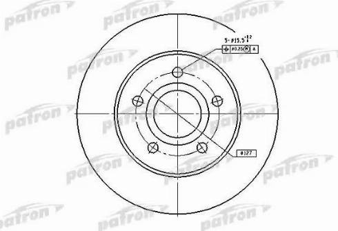 Patron PBD5118 - Тормозной диск autodif.ru