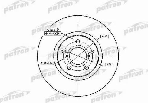 Patron PBD1437 - Тормозной диск autodif.ru