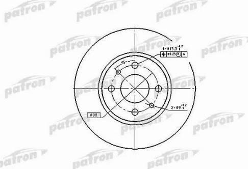 Patron PBD1790 - Тормозной диск autodif.ru