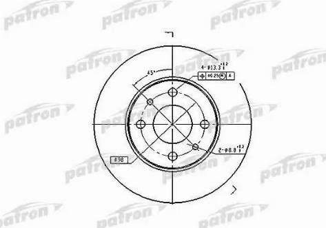 Patron PBD1745 - Тормозной диск autodif.ru