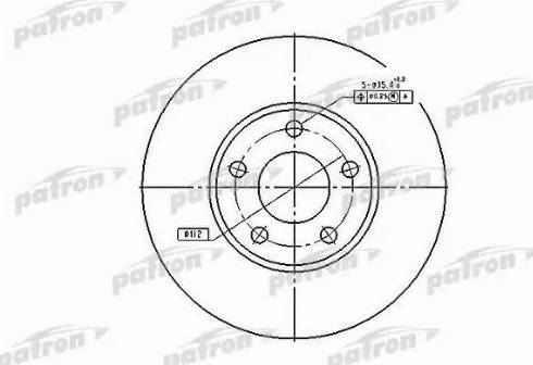 Patron PBD2652 - Тормозной диск autodif.ru