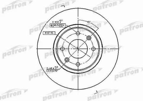 Patron PBD2796 - Тормозной диск autodif.ru