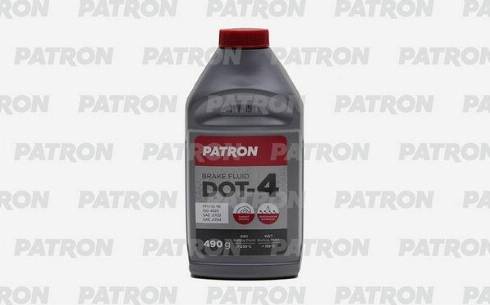 Patron PBF450 - Жидкость тормозная 490гр (424мл) - DOT-4 для авто c ABS, FMVSS 116, ISO 4925 class 4, JIS K2233, SAE autodif.ru
