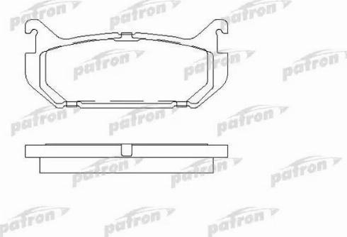 Patron PBP869 - Колодки тормозные дисковые задн autodif.ru