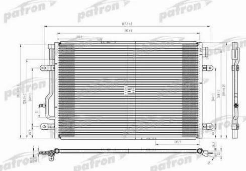 Patron PRS3622 - Радиатор кондиционера паяный autodif.ru