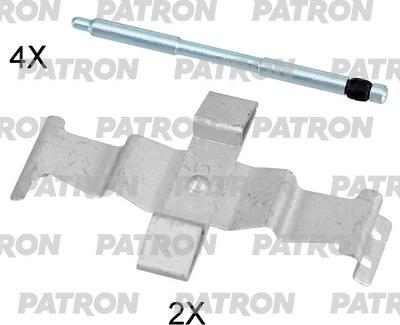 Patron PSRK1296 - Комплектующие для колодок дискового тормоза autodif.ru