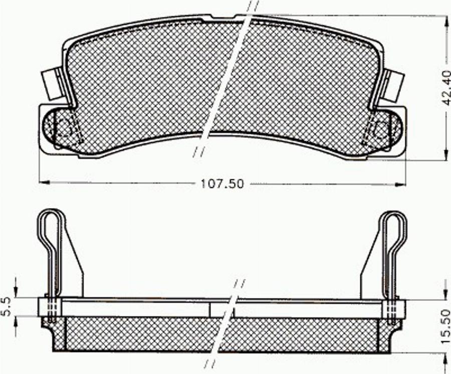 Pex 7039 - Тормозные колодки, дисковые, комплект autodif.ru