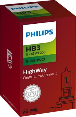PHILIPS 9005HWC1 - Лампа накаливания, фара дальнего света autodif.ru