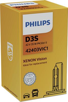 PHILIPS 42403VIC1 - Лампа газоразрядная D3S XENON VISION 4600K (позволяют заменять только одну лампу без нарушения идент autodif.ru