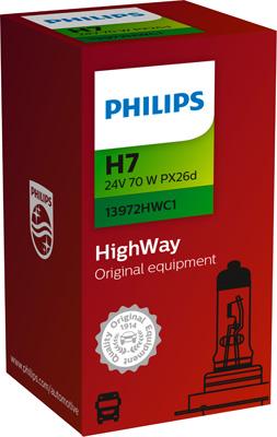 PHILIPS 13972HWC1 - Лампа накаливания, фара дальнего света autodif.ru