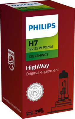 PHILIPS 12972HWC1 - Лампа накаливания, фара дальнего света autodif.ru