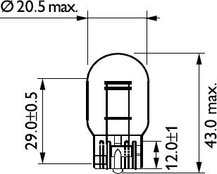 PHILIPS 12066B2 - Лампа 12 В 21/5 Вт 2х-контактная без цоколя (иномарки) блистер 2 шт. Philips autodif.ru