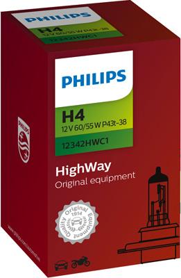 PHILIPS 12342HWC1 - Лампа накаливания, фара дальнего света autodif.ru
