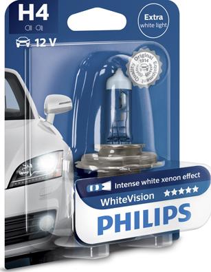 PHILIPS 12342WHVB1 - Лампа 12-60/55 Вт. H4 White Vision белая 12342WHVB1/22103230x Philips autodif.ru