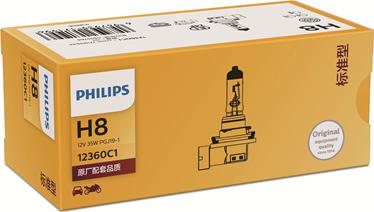 PHILIPS 12360C1 - лампа! (H8) 35W 12V PGJ19-1 галогенная стандарт\ autodif.ru