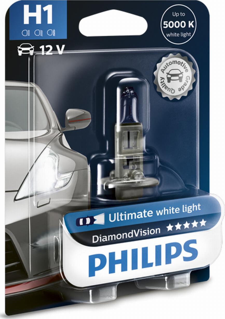 PHILIPS 12258DVB1 - Лампа Philips 12-55 Вт. H1 галогеновая P14,5S, блистер 12258DVB1/82690930 Польша 1/1 шт. autodif.ru