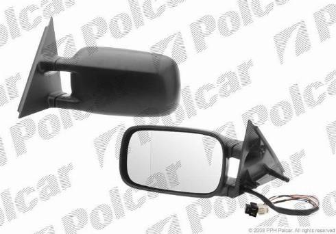Polcar 9546515M - Зеркальное стекло, наружное зеркало autodif.ru